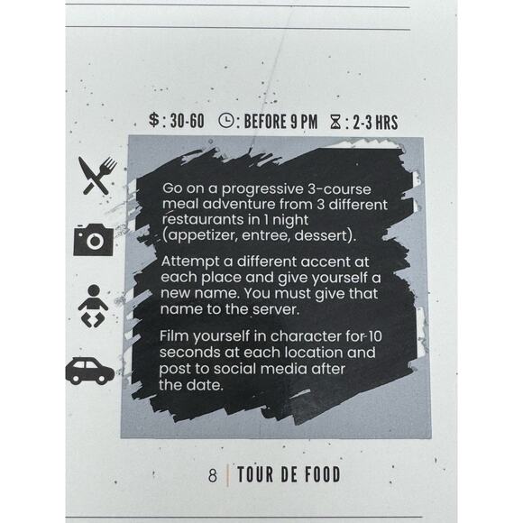 The Adventure Challenge Couples Edition! Date Night Game - Picture 3 of 3